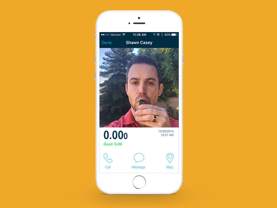 BACtrack View app on iPhone