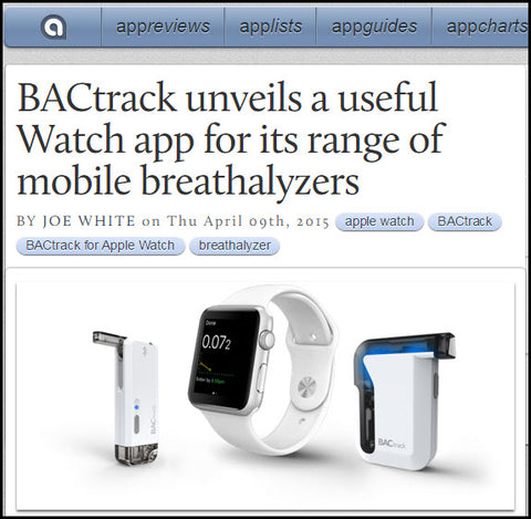BACtrack Watch App Covered by App Advice