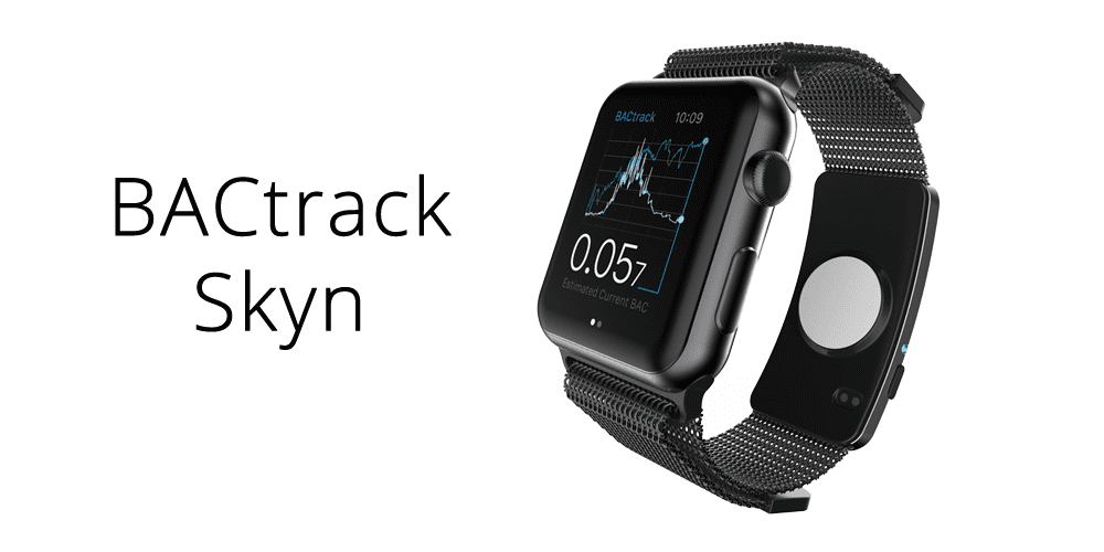 BACtrack Skyn with Apple Watch band