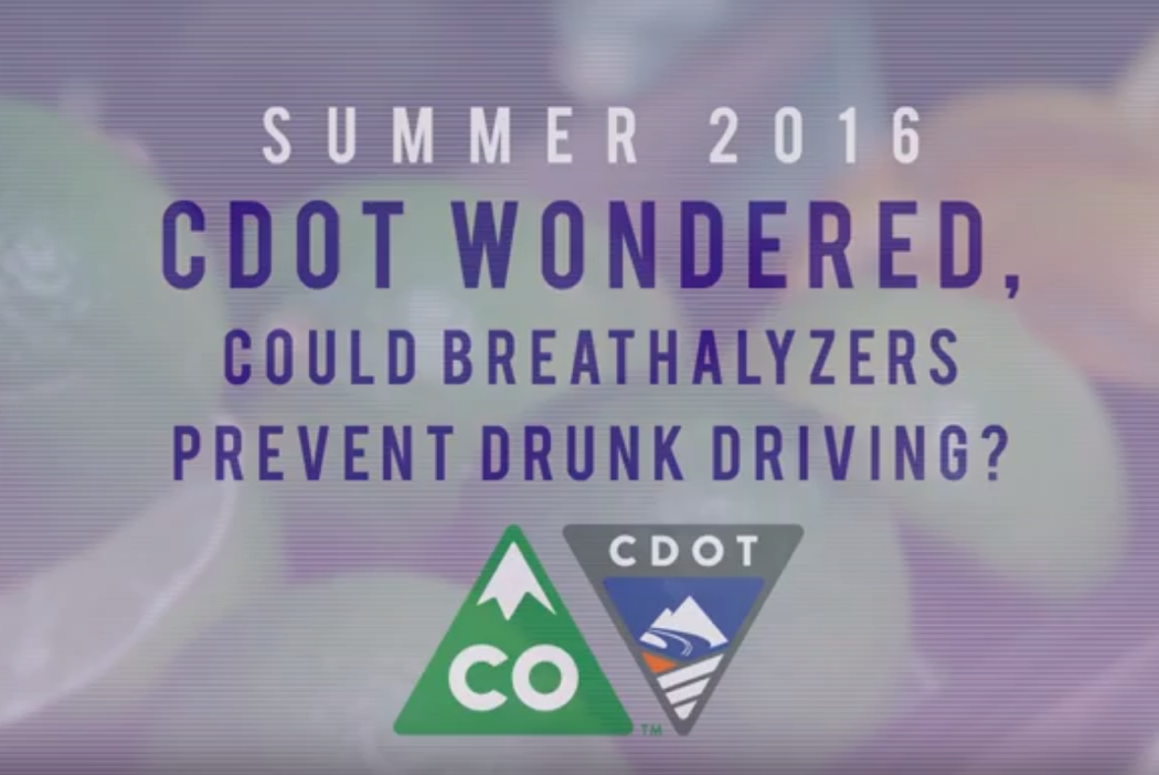 Colorado Department of Transportation (CDOT) Study Finds Personal Breathalyzers Have the Potential to Decrease Drunk Driving