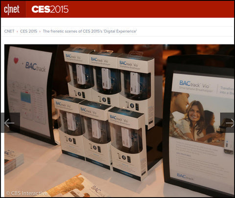 CNET and Barron's Cover BACtrack at CES 2015