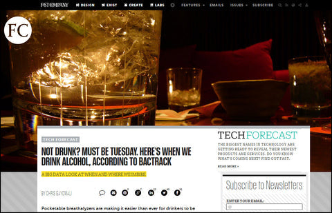Fast Company Zeroes in on the BACtrack Consumption Report and the Way We Drink