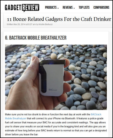 BACtrack Mobile Featured in GadgetReview