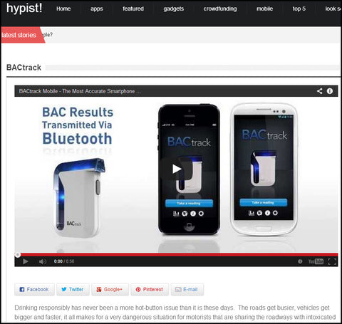 BACtrack Featured in Hypist