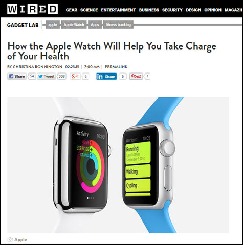 WIRED Features Benefits of BACtrack / Apple Watch Compatibility
