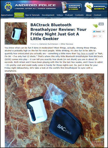 Android Police Publishes Full BACtrack Mobile Review