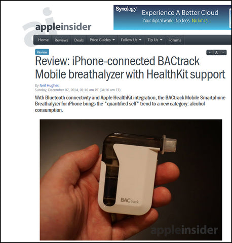 Apple Insider Gives BACtrack Mobile High Marks