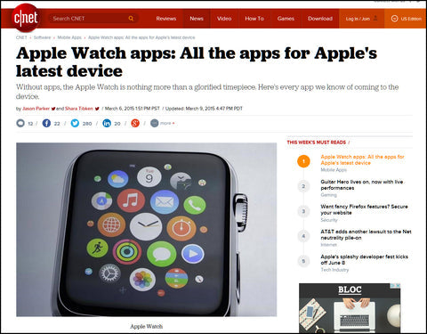 BACtrack App for Apple Watch Turns Heads at CNET, MobiHealthNews