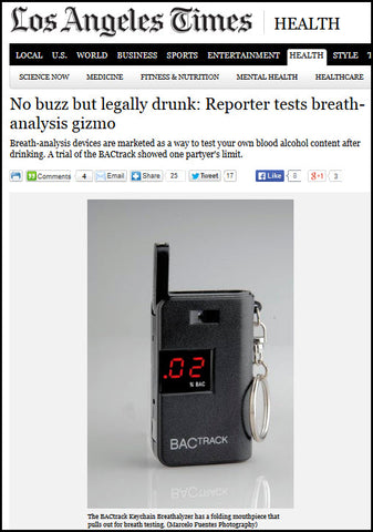 BACtrack Keychain Dispels Drinking Myths in L.A. Times
