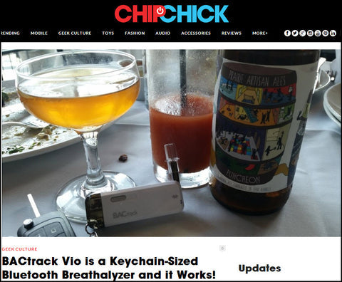 Chip Chick: BACtrack Vio is a Keychain-Sized Bluetooth Breathalyzer and it Works!