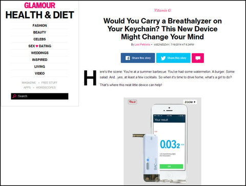 Can a Breathalyzer be Chic? Glamour Thinks So
