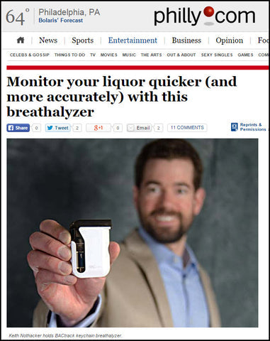 BACtrack Founder Appears in Philly.com
