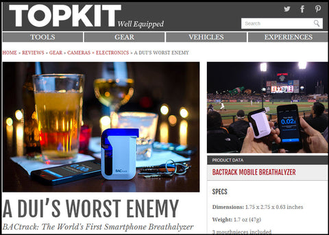 TopKit Calls BACtrack Mobile "A Smart, Useful Tool Everyone Should Own"