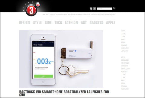 360 Features BACtrack Vio Smartphone Breathalyzer