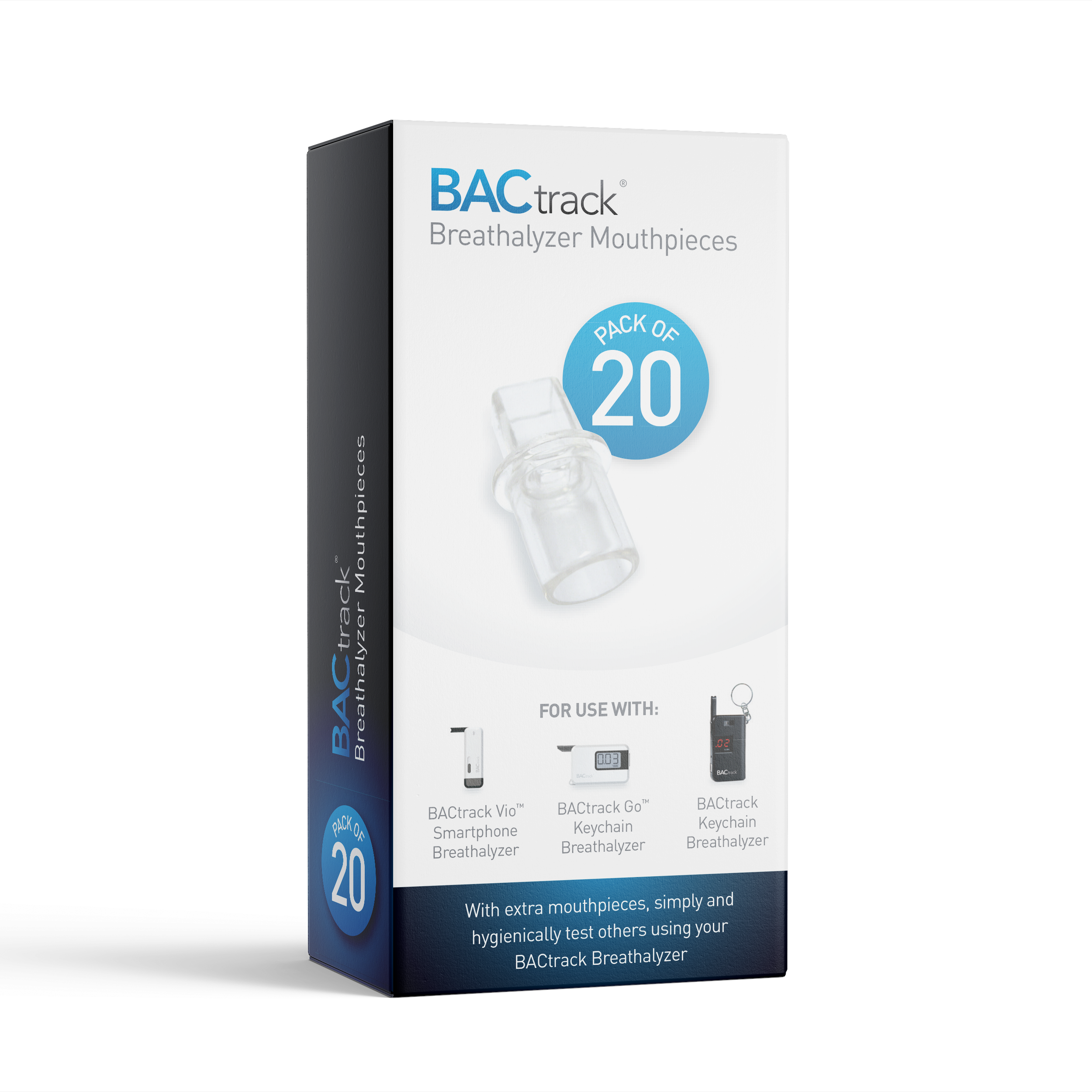 BACtrack Keychain Breathalyzer Mouthpieces - 20 Pack