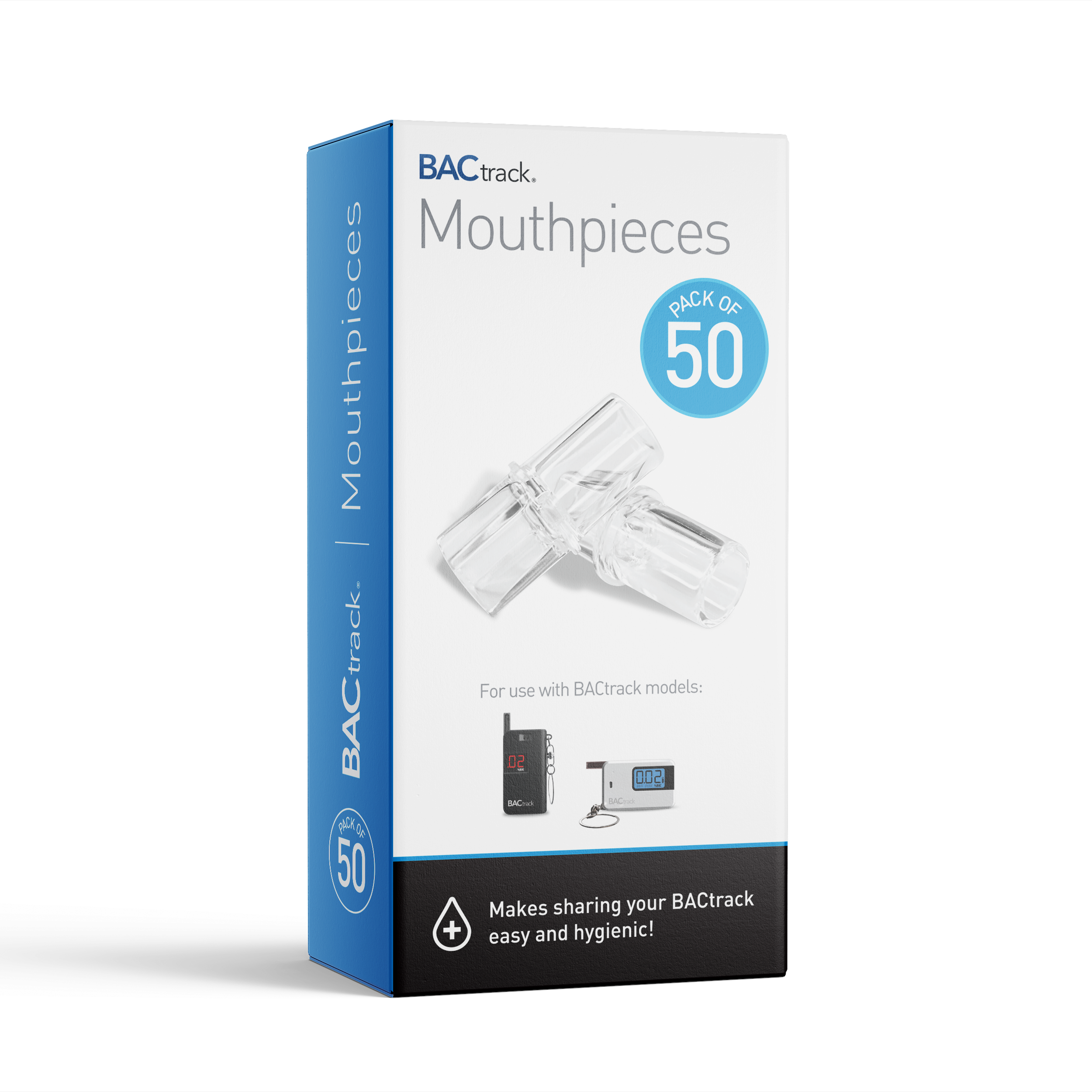 BACtrack Keychain Breathalyzer Mouthpieces - 50 Pack