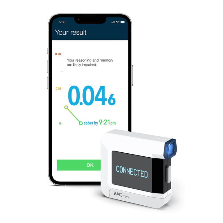 BACtrack C8 Breathalyzer with iPhone