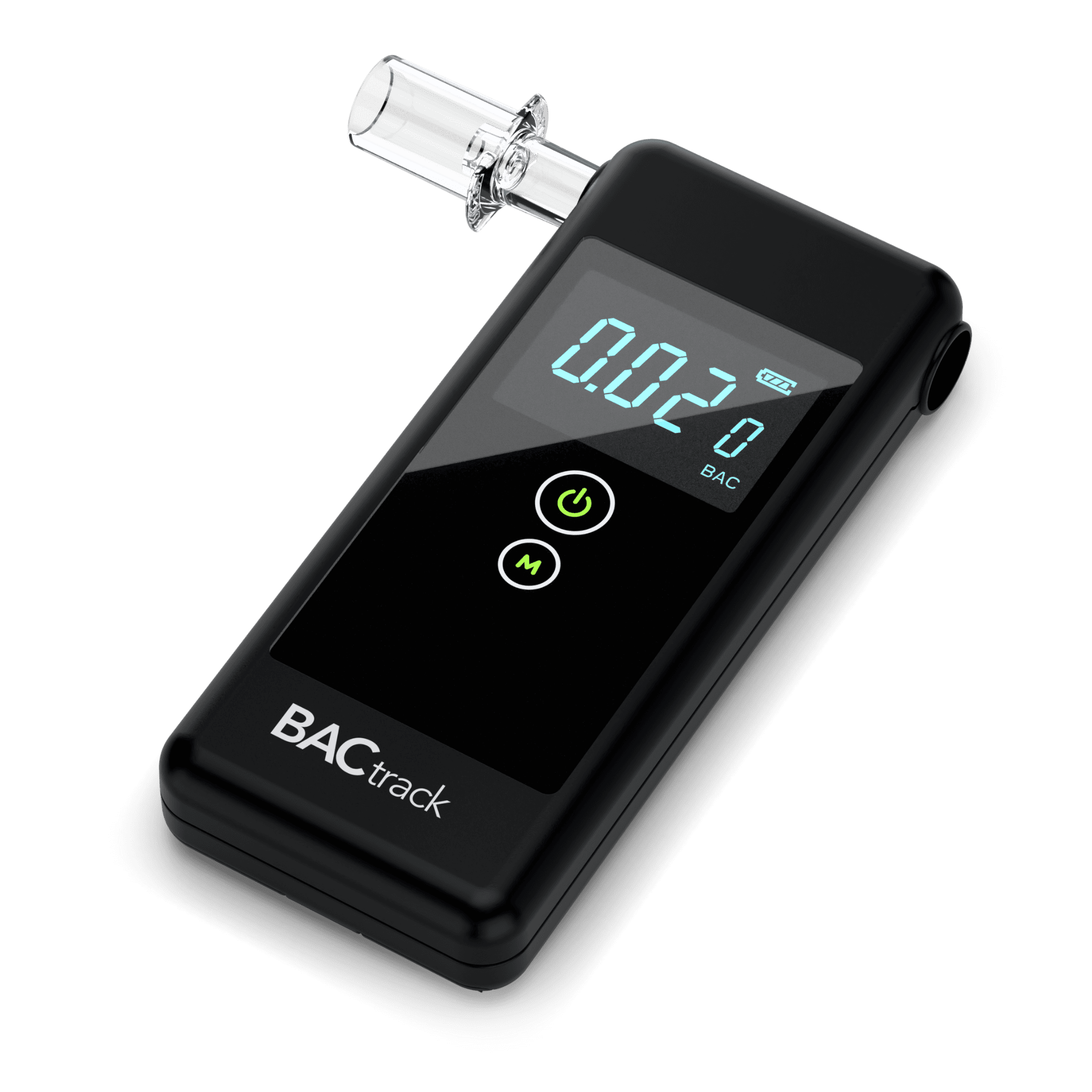 BACtrack Trace Breathalyzer lying down