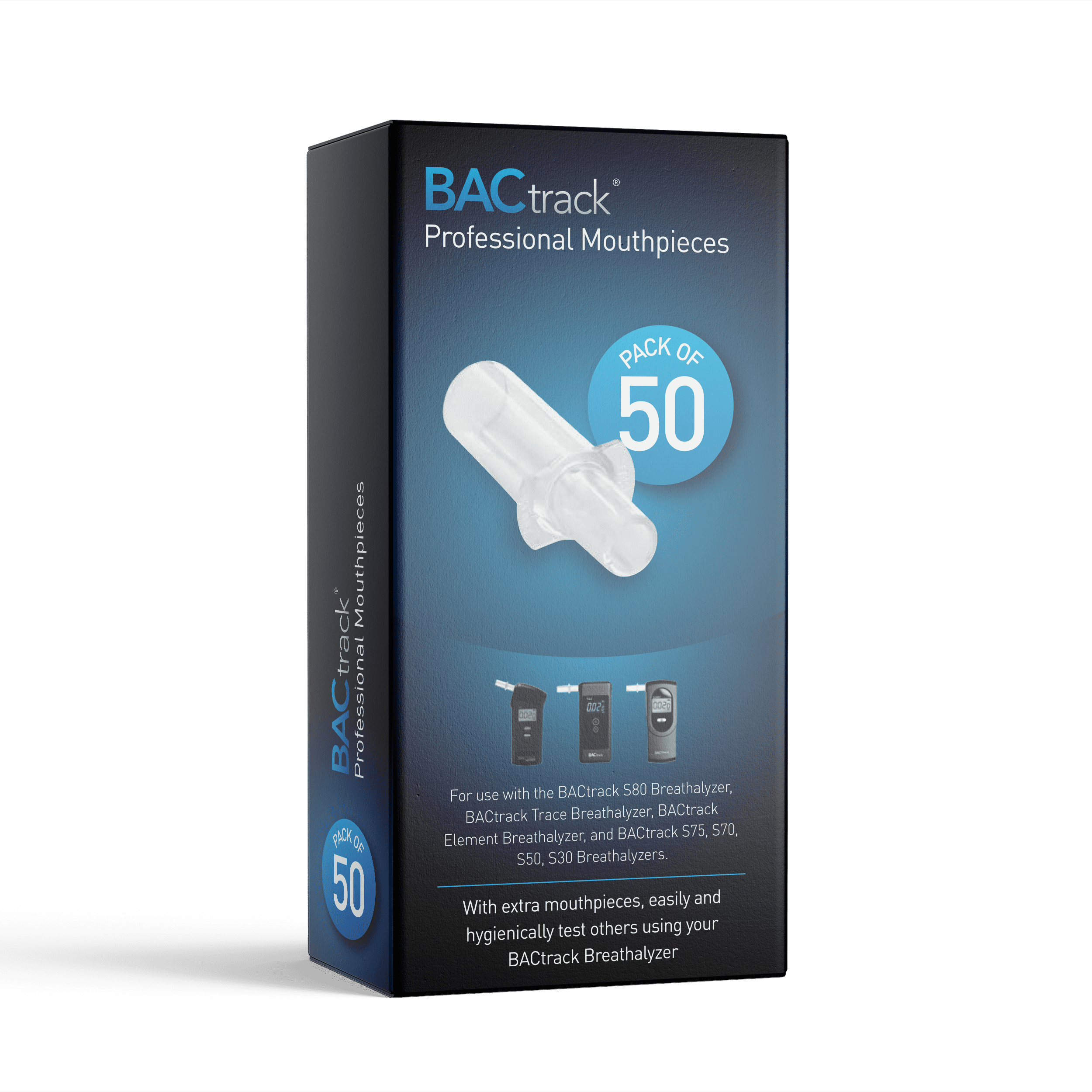 BACtrack Professional Mouthpieces - 50 Pack